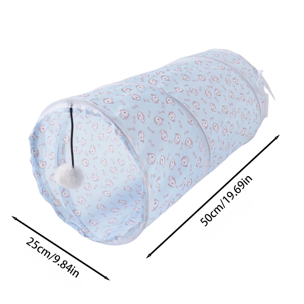 TunnelPlay™: Foldable Cat Tunnel for Active Indoor Exploration