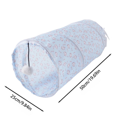TunnelPlay™: Foldable Cat Tunnel for Active Indoor Exploration