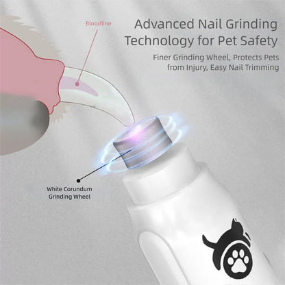 TrimEase™: Electric Nail Grinder for Safe and Stress-Free Grooming