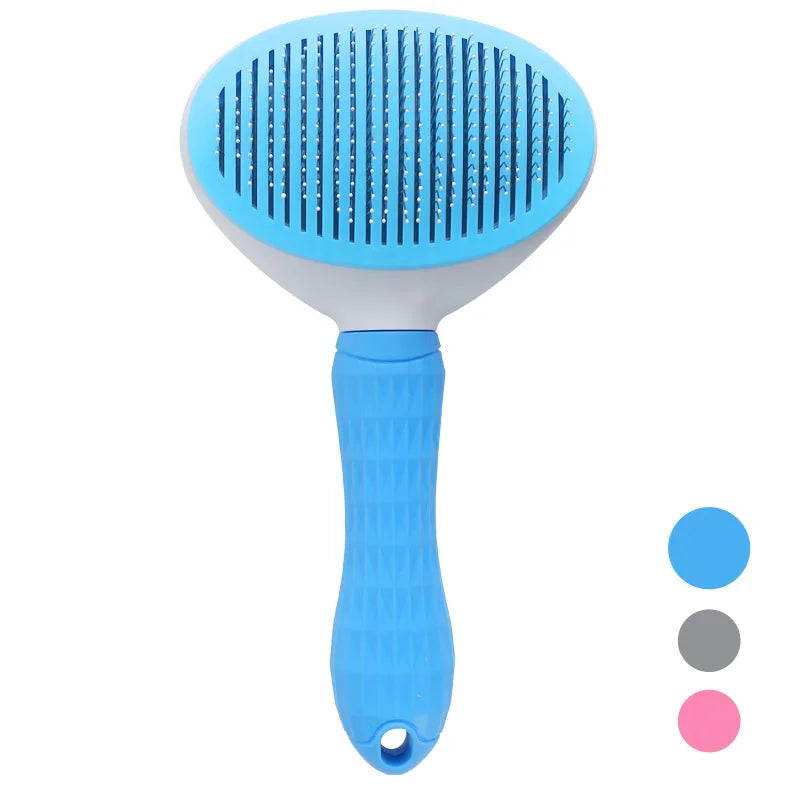 BrushEase™: Self-Cleaning Slicker Brush for Easy Daily Grooming
