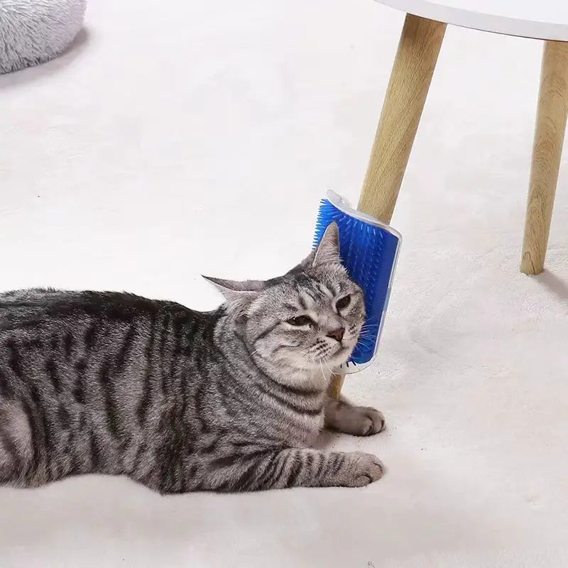 RubNJoy™: Self-Grooming Wall Brush for Relaxing Daily Care