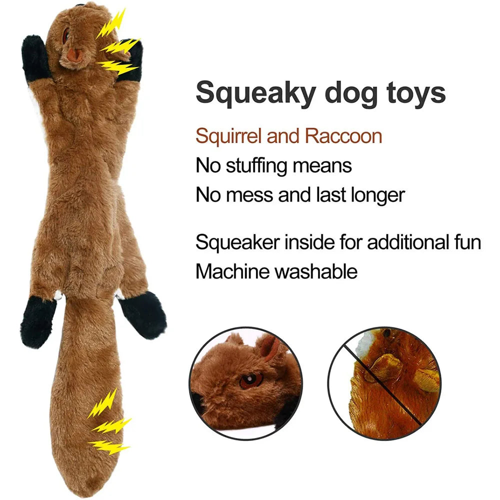 SqueakWild™: Stuffing-Free Plush Toy for Safe and Mess-Free Play