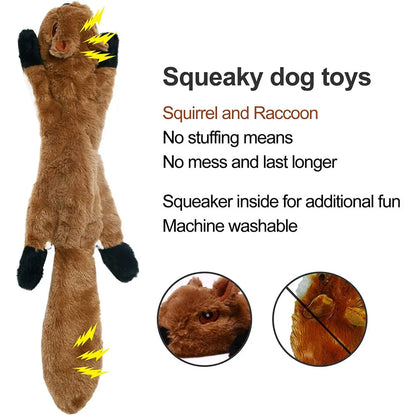 SqueakWild™: Stuffing-Free Plush Toy for Safe and Mess-Free Play