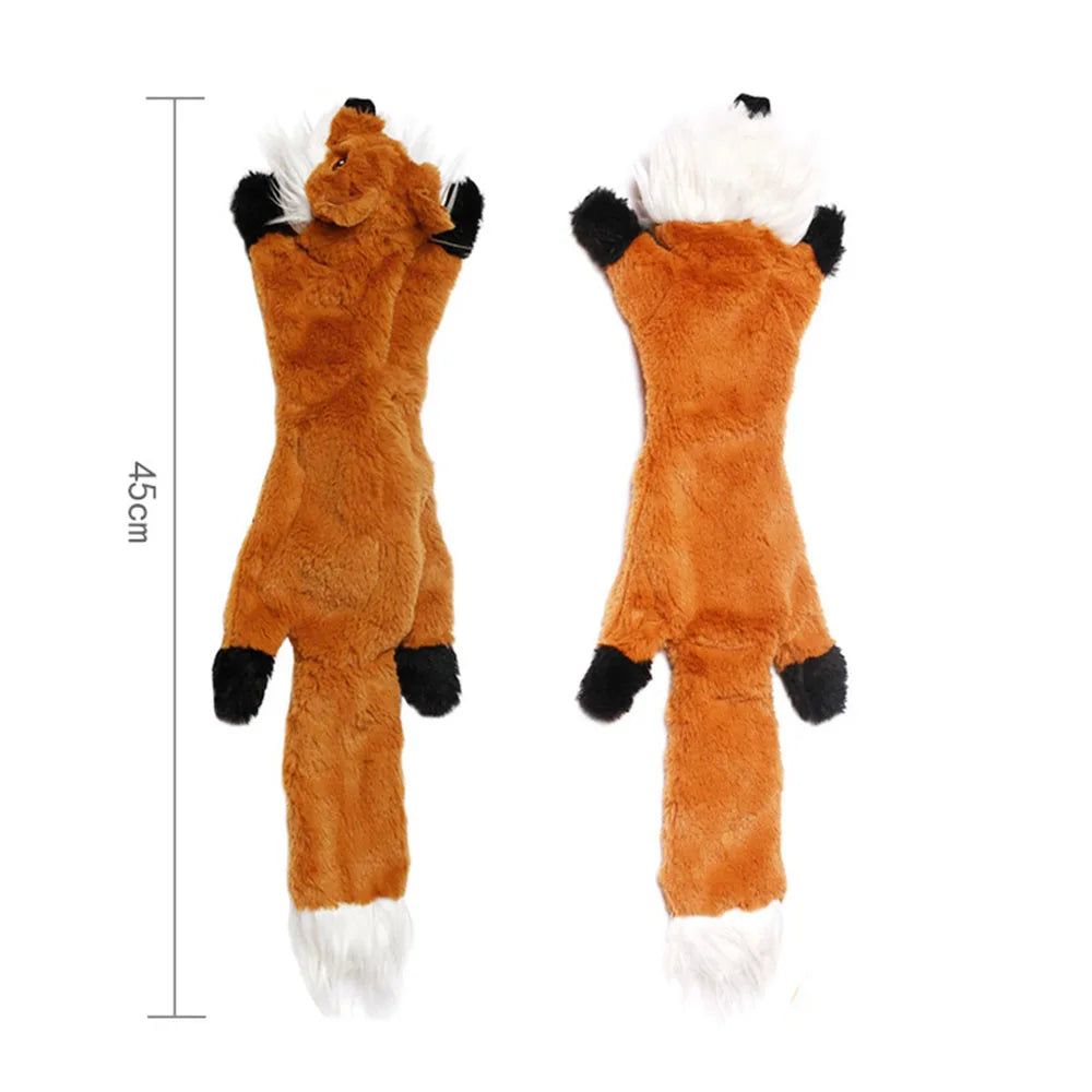SqueakWild™: Stuffing-Free Plush Toy for Safe and Mess-Free Play