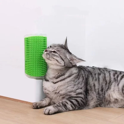 RubNJoy™: Self-Grooming Wall Brush for Relaxing Daily Care