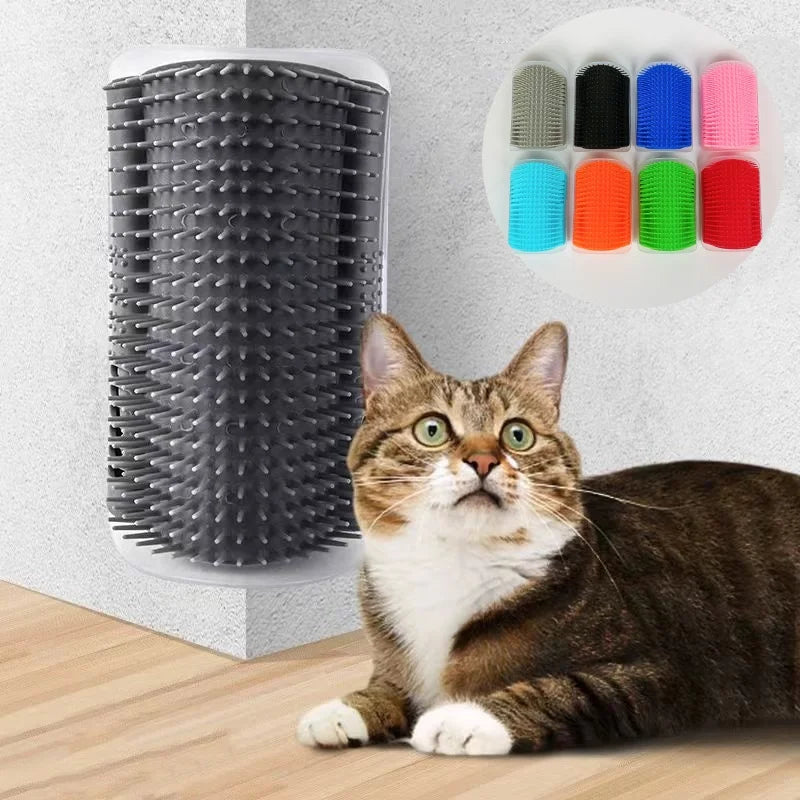RubNJoy™: Self-Grooming Wall Brush for Relaxing Daily Care