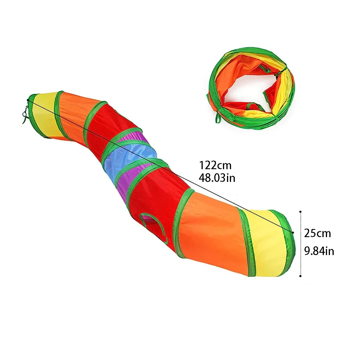 TunnelPlay™: Foldable Cat Tunnel for Active Indoor Exploration