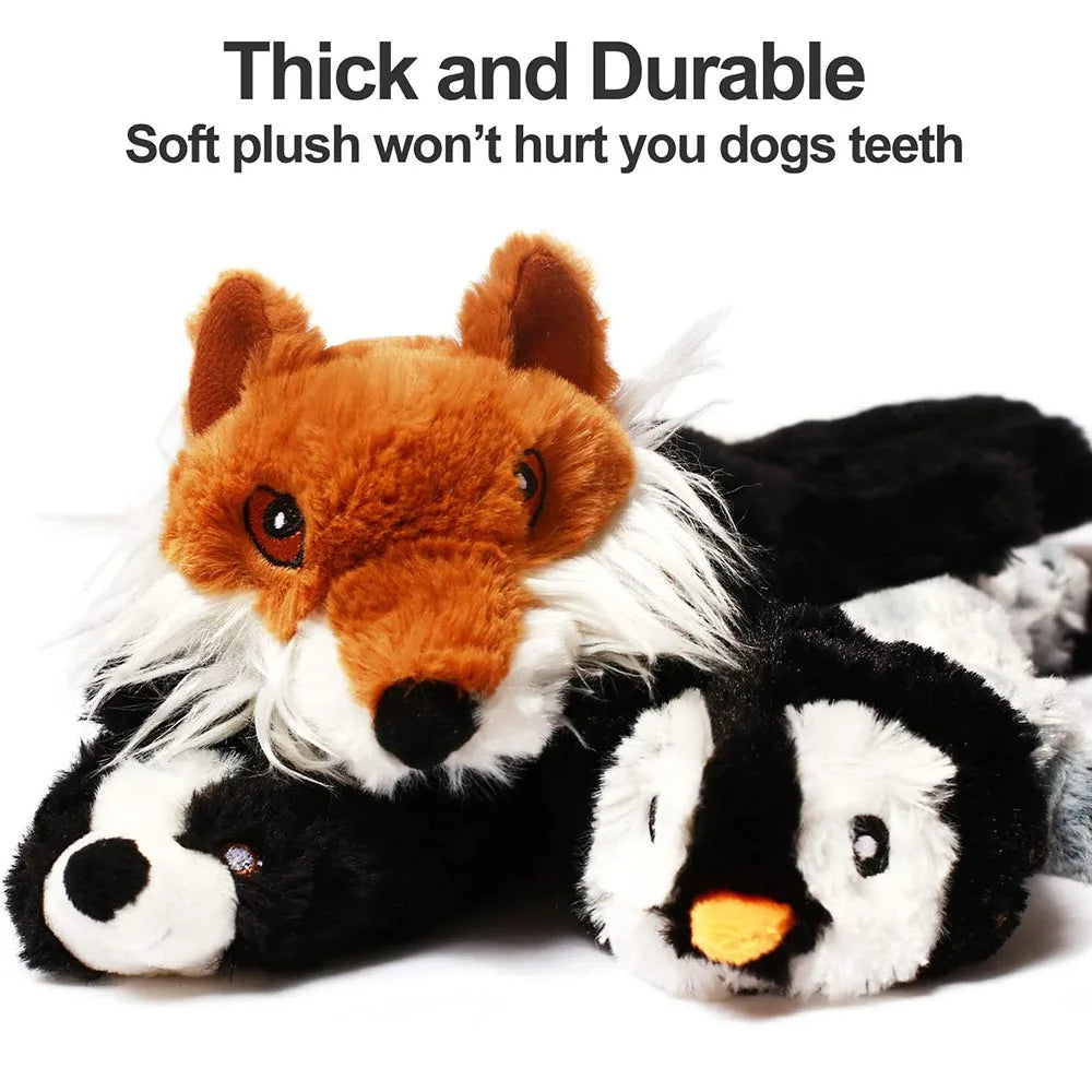SqueakWild™: Stuffing-Free Plush Toy for Safe and Mess-Free Play
