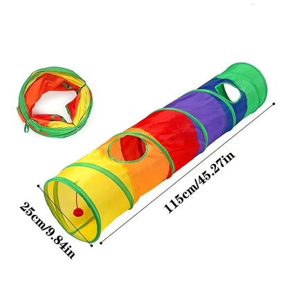 TunnelPlay™: Foldable Cat Tunnel for Active Indoor Exploration