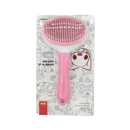BrushEase™: Self-Cleaning Slicker Brush for Easy Daily Grooming