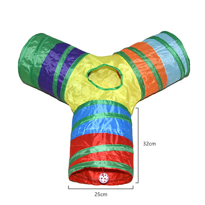 TunnelPlay™: Foldable Cat Tunnel for Active Indoor Exploration